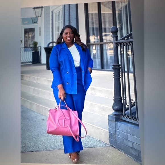 Lane Bryant High-Rise Wide Leg Trouser Jean in Medium Denim ~ Size 22 - Picture 7 of 11